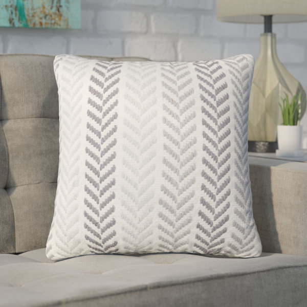 Chevron 100% Cotton Throw Pillow by Mercury Row| @ $39.00